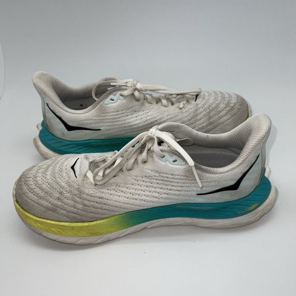 Hoka One One Sneakers Womens 8 B Mach 5‎ 1127894 WBGL White Running Gym Shoes - Picture 5 of 8